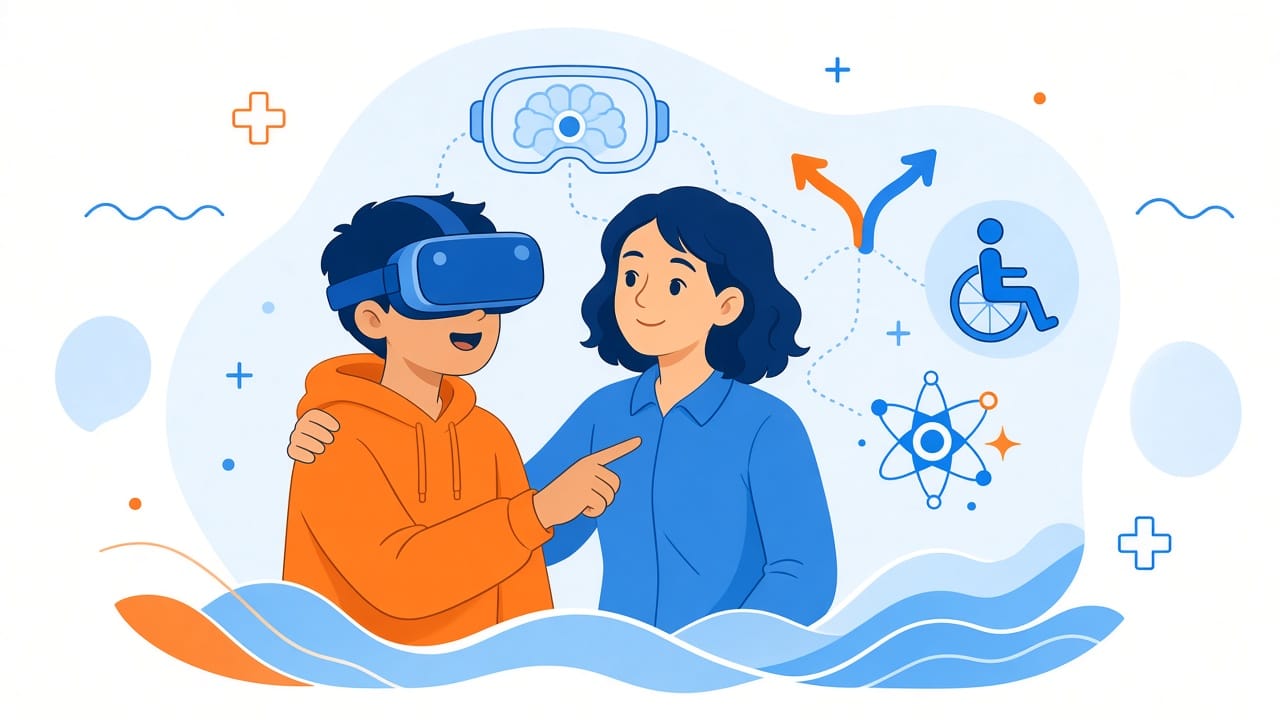 איור למידה מותאמת אישית עם VR ובינה מלאכותית — תוכנית גפן VRKIT 69841