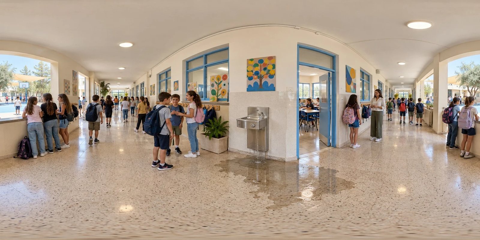 סיור 360 מעלות בבית ספר – סביבת הדגמה של proMixed Academy לחינוך